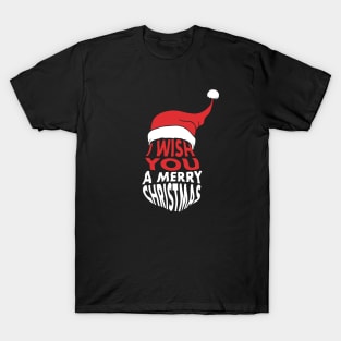 I wish you a Merry Christmas lettering T-Shirt